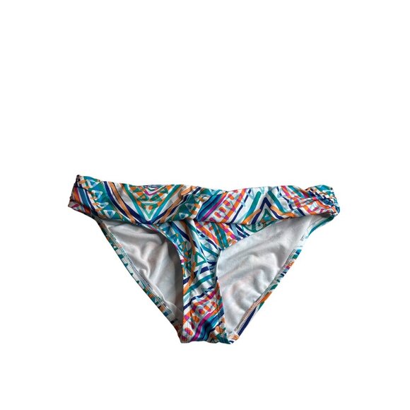 Apt. 9 Womens Geometric Print Bikini Bottoms Size L Colorful New - Picture 1 of 6